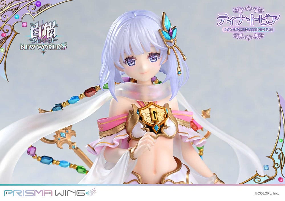 White Cat Project statuette PVC 1/7 Prisma Wing Tina Topia (The 10 Billion Tridollars of Neon Island) 22 cm