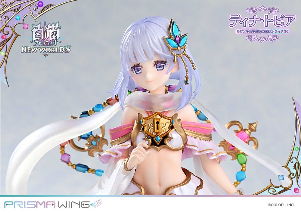 White Cat Project statuette PVC 1/7 Prisma Wing Tina Topia (The 10 Billion Tridollars of Neon Island) 22 cm
