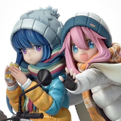 Laid-Back Camp statuette PVC 1/7 Prisma Wing Nadeshiko Kagamihara & Rin Shima 24 cm