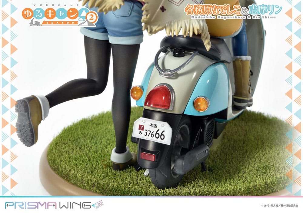 Laid-Back Camp statuette PVC 1/7 Prisma Wing Nadeshiko Kagamihara & Rin Shima 24 cm