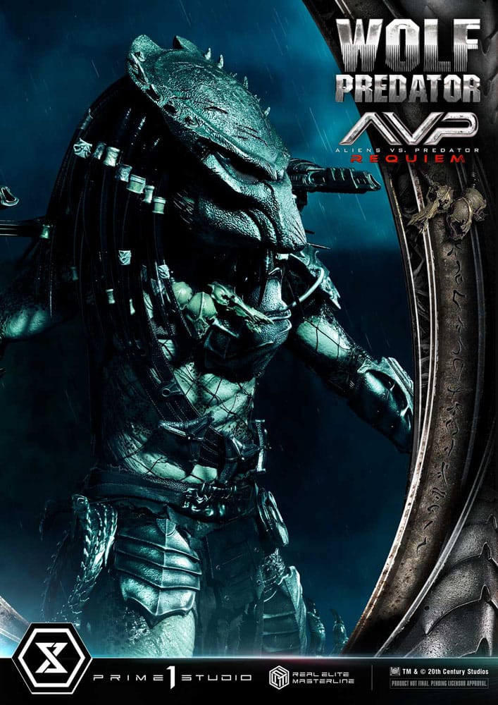 Alien vs. Predator statuette Real Elite Masterline Series 1/3 Requiem Wolf Predator 95 cm