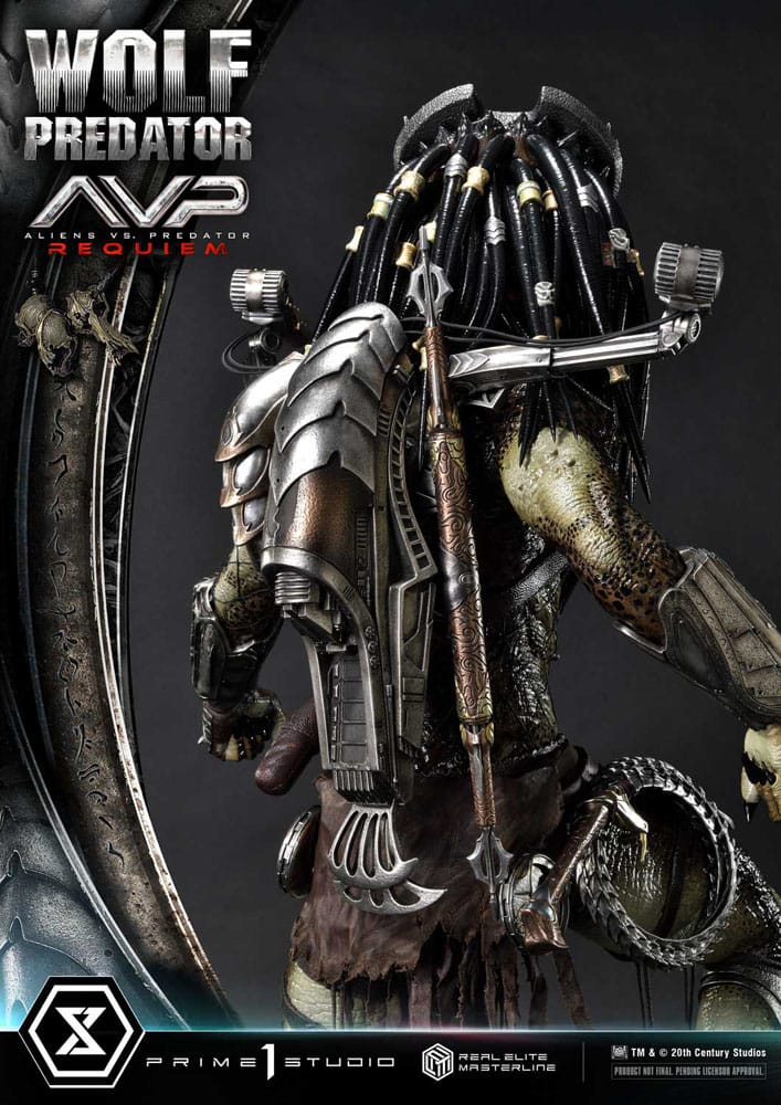 Alien vs. Predator statuette Real Elite Masterline Series 1/3 Requiem Wolf Predator 95 cm