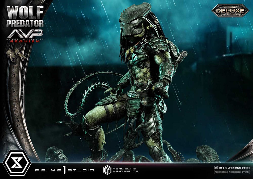 Alien vs. Predator statuette Real Elite Masterline Series 1/3 Requiem Wolf Predator Deluxe Ver. 95 cm