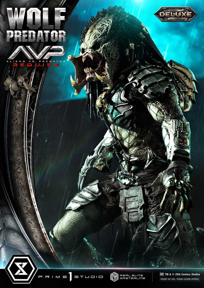Alien vs. Predator statuette Real Elite Masterline Series 1/3 Requiem Wolf Predator Deluxe Ver. 95 cm