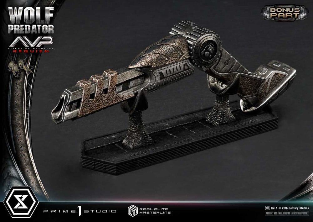 Alien vs. Predator statuette Real Elite Masterline Series 1/3 Requiem Wolf Predator Deluxe Bonus Ver. 95 cm