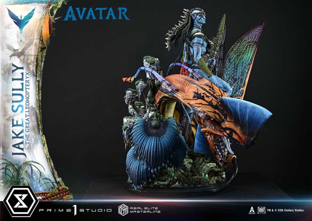 Avatar (Film) statuette Real Elite Masterline Series 1/4 Jake Sully & The Great Leonopteryx 87 cm