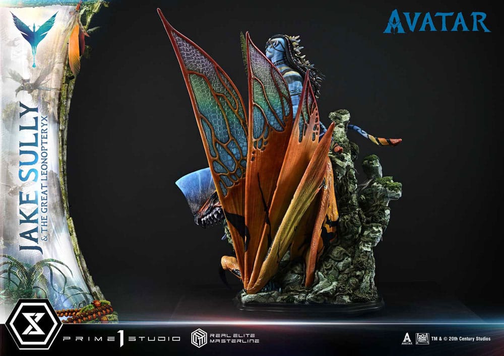 Avatar (Film) statuette Real Elite Masterline Series 1/4 Jake Sully & The Great Leonopteryx 87 cm