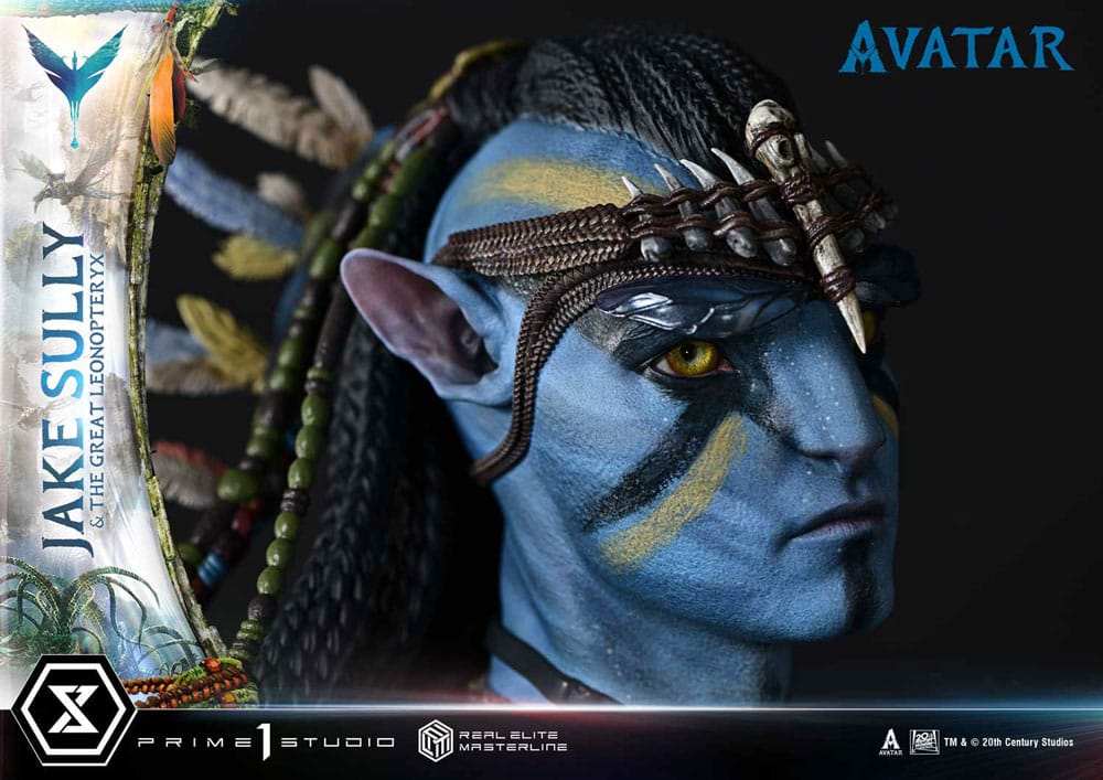 Avatar (Film) statuette Real Elite Masterline Series 1/4 Jake Sully & The Great Leonopteryx 87 cm