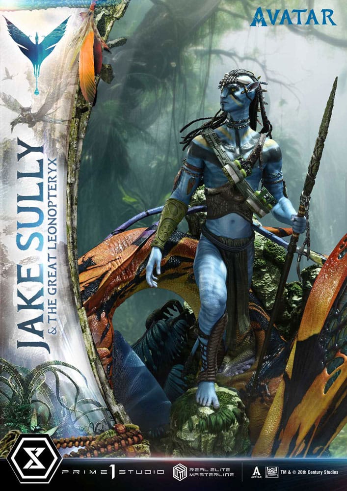 Avatar (Film) statuette Real Elite Masterline Series 1/4 Jake Sully & The Great Leonopteryx 87 cm