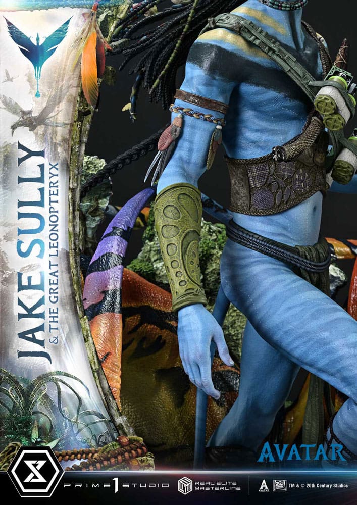 Avatar (Film) statuette Real Elite Masterline Series 1/4 Jake Sully & The Great Leonopteryx 87 cm