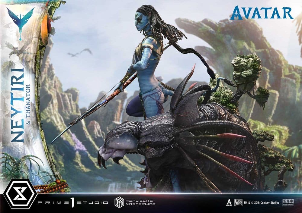 Avatar (Film) statuette Real Elite Masterline Series 1/4 Neytiri & Thanator 75 cm