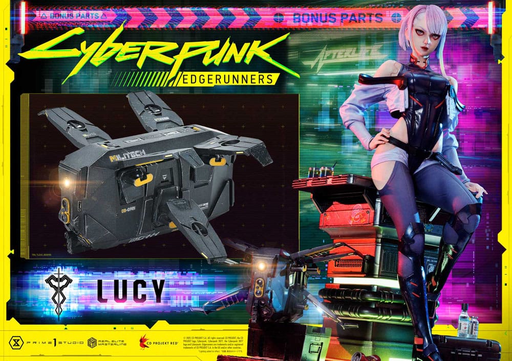 Cyberpunk: Edgerunners statuette Real Elite Masterline Series 1/4 Lucy Deluxe Bonus Version 50 cm