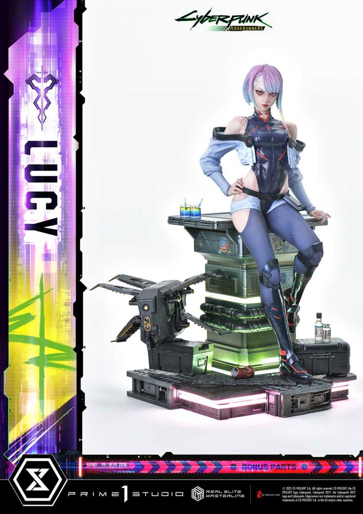 Cyberpunk: Edgerunners statuette Real Elite Masterline Series 1/4 Lucy Deluxe Bonus Version 50 cm