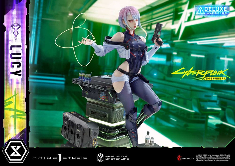 Cyberpunk: Edgerunners statuette Real Elite Masterline Series 1/4 Lucy Deluxe Bonus Version 50 cm