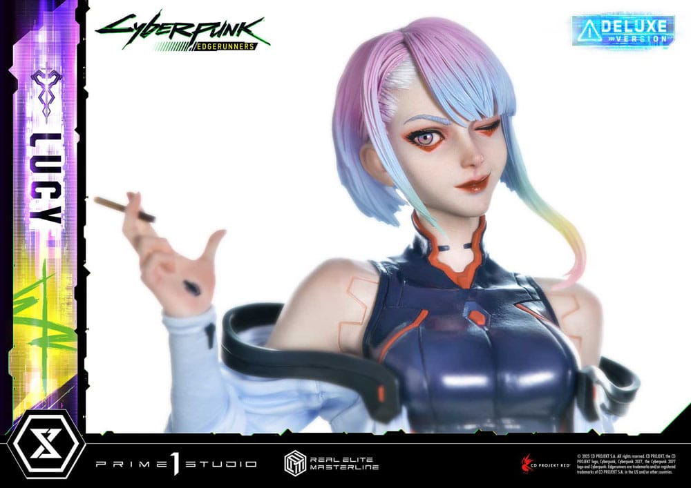 Cyberpunk: Edgerunners statuette Real Elite Masterline Series 1/4 Lucy Deluxe Bonus Version 50 cm