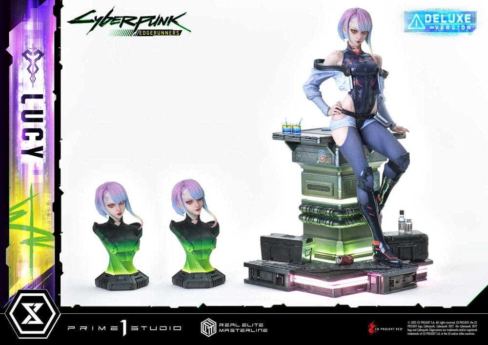 Cyberpunk: Edgerunners statuette Real Elite Masterline Series 1/4 Lucy Deluxe Bonus Version 50 cm