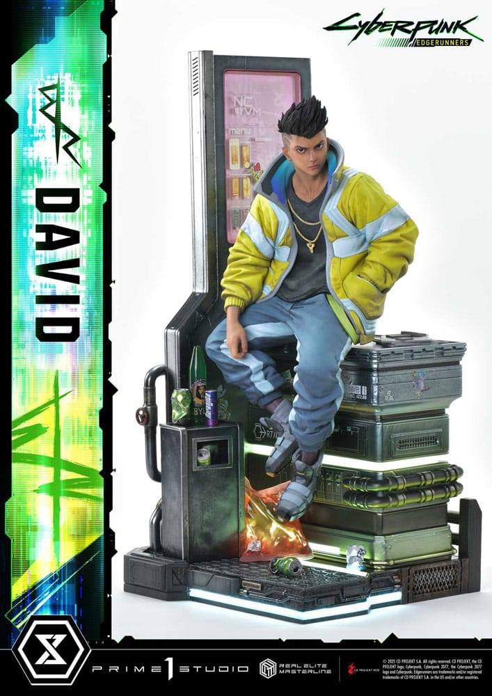 Cyberpunk: Edgerunners statuette Real Elite Masterline Series 1/4 David 58 cm