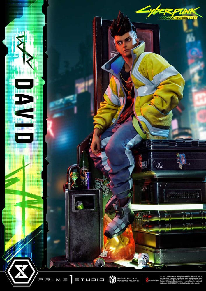 Cyberpunk: Edgerunners statuette Real Elite Masterline Series 1/4 David 58 cm