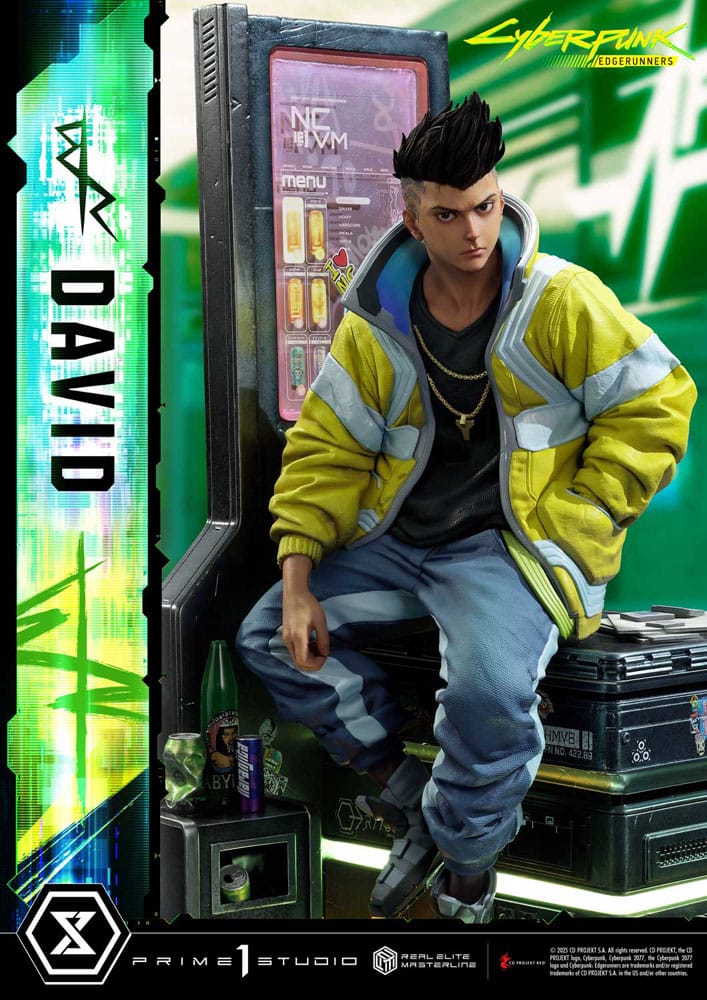 Cyberpunk: Edgerunners statuette Real Elite Masterline Series 1/4 David 58 cm