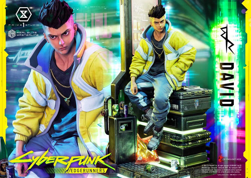 Cyberpunk: Edgerunners statuette Real Elite Masterline Series 1/4 David Bonus Version 58 cm