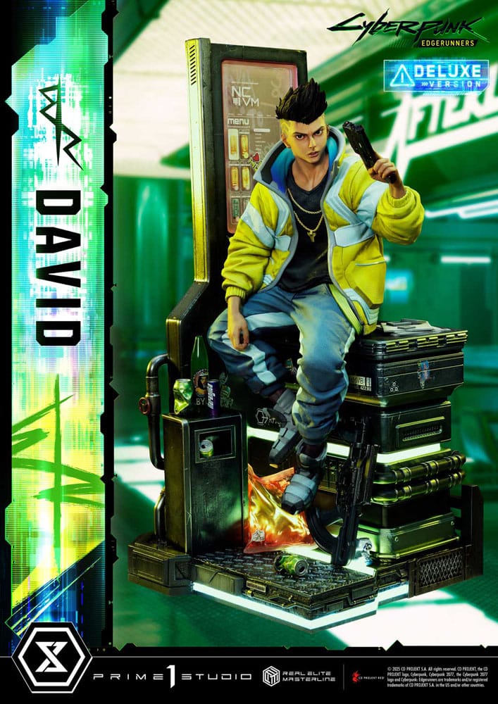 Cyberpunk: Edgerunners statuette Real Elite Masterline Series 1/4 David Bonus Version 58 cm