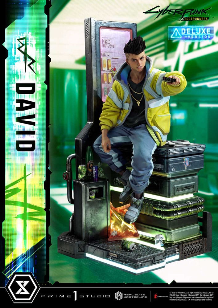 Cyberpunk: Edgerunners statuette Real Elite Masterline Series 1/4 David Bonus Version 58 cm
