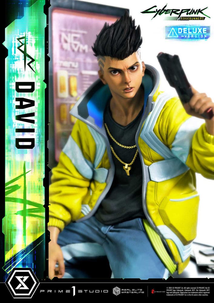 Cyberpunk: Edgerunners statuette Real Elite Masterline Series 1/4 David Bonus Version 58 cm