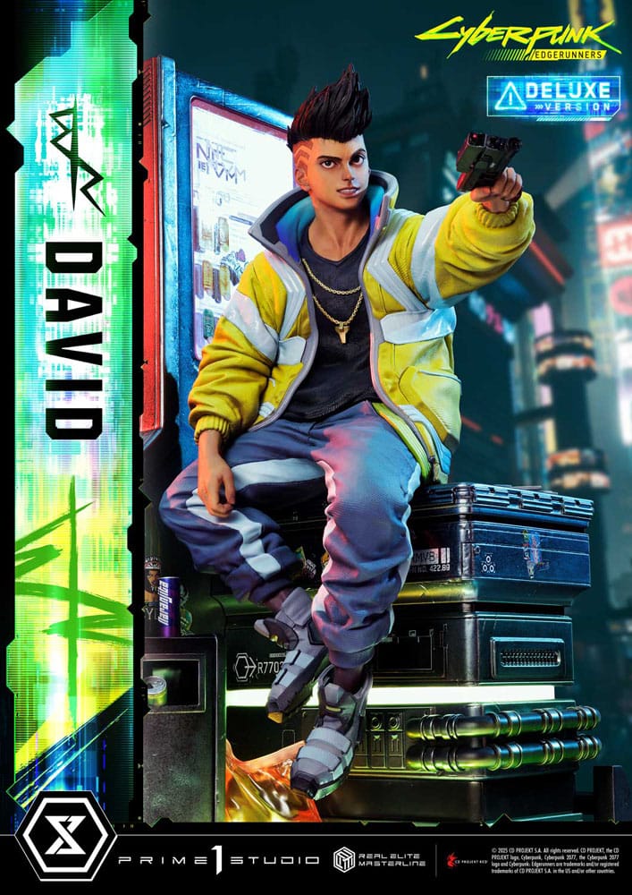 Cyberpunk: Edgerunners statuette Real Elite Masterline Series 1/4 David Bonus Version 58 cm