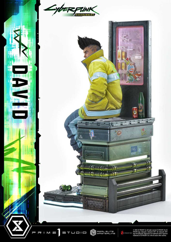 Cyberpunk: Edgerunners statuette Real Elite Masterline Series 1/4 David Bonus Version 58 cm