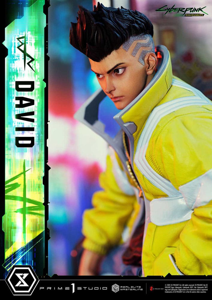 Cyberpunk: Edgerunners statuette Real Elite Masterline Series 1/4 David Bonus Version 58 cm