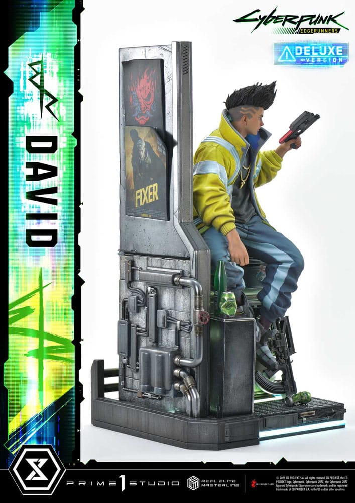 Cyberpunk: Edgerunners statuette Real Elite Masterline Series 1/4 David Bonus Version 58 cm