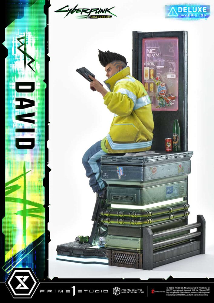 Cyberpunk: Edgerunners statuette Real Elite Masterline Series 1/4 David Bonus Version 58 cm