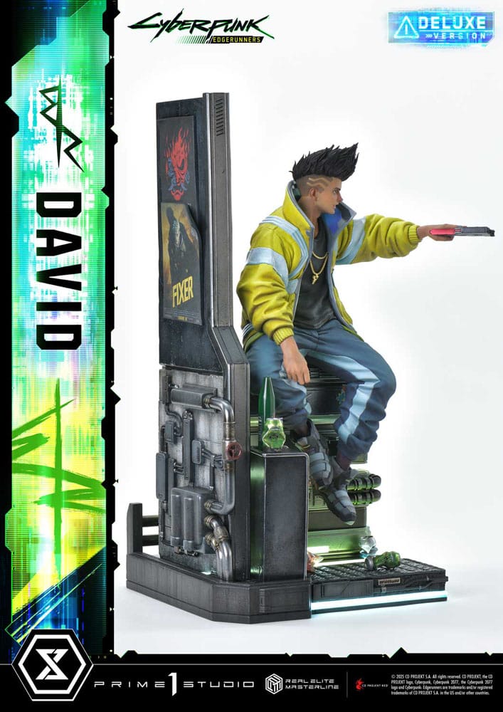 Cyberpunk: Edgerunners statuette Real Elite Masterline Series 1/4 David Bonus Version 58 cm