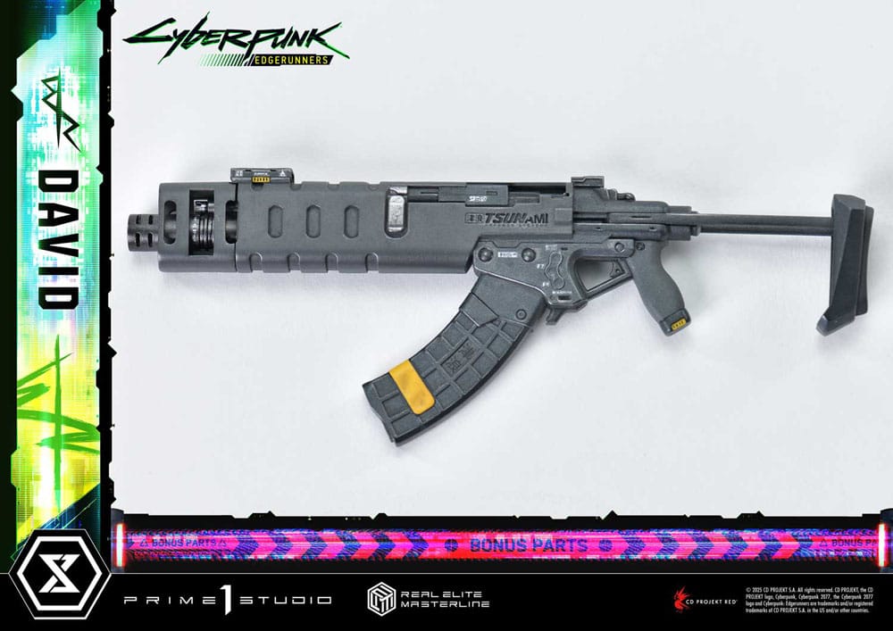 Cyberpunk: Edgerunners statuette Real Elite Masterline Series 1/4 David Deluxe Bonus Version 58 cm