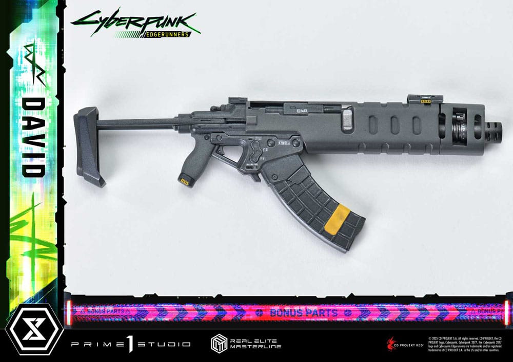 Cyberpunk: Edgerunners statuette Real Elite Masterline Series 1/4 David Deluxe Bonus Version 58 cm