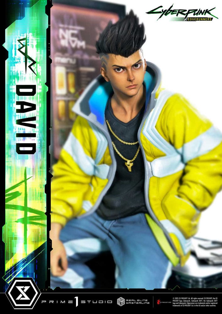Cyberpunk: Edgerunners statuette Real Elite Masterline Series 1/4 David Deluxe Bonus Version 58 cm