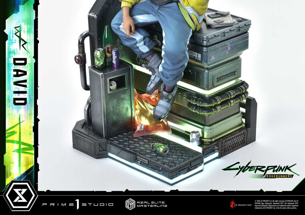 Cyberpunk: Edgerunners statuette Real Elite Masterline Series 1/4 David Deluxe Bonus Version 58 cm