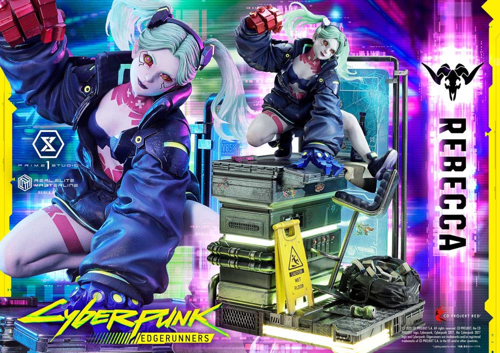 Cyberpunk: Edgerunners statuette Real Elite Masterline Series 1/4 Rebecca 54 cm