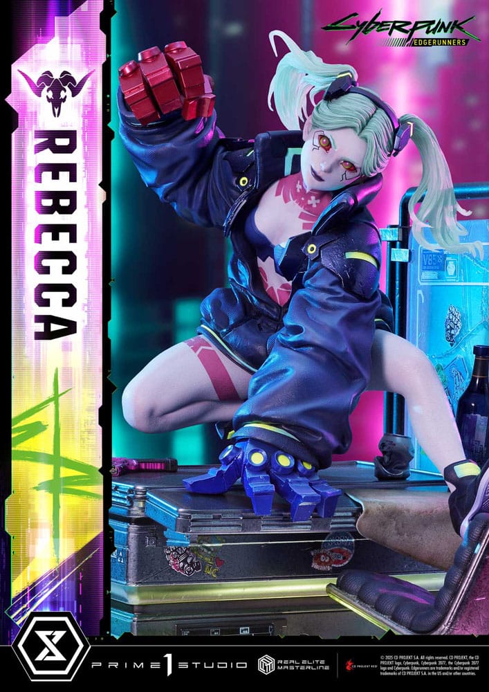 Cyberpunk: Edgerunners statuette Real Elite Masterline Series 1/4 Rebecca 54 cm