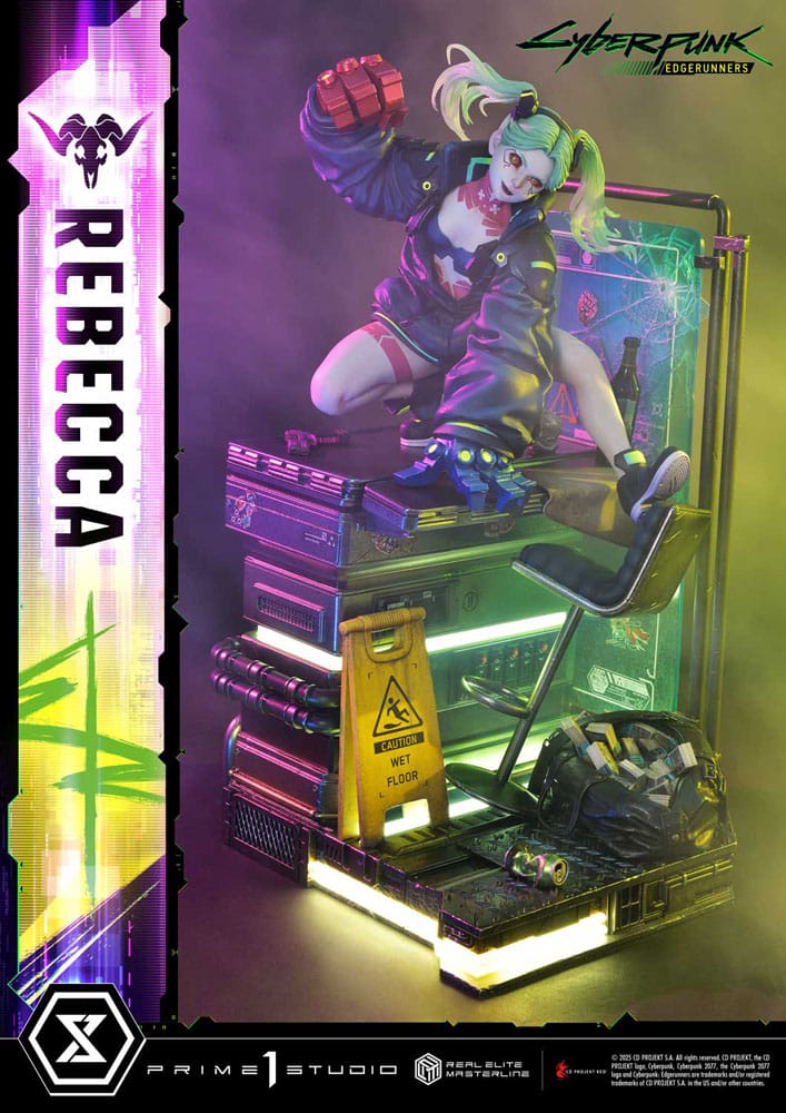 Cyberpunk: Edgerunners statuette Real Elite Masterline Series 1/4 Rebecca 54 cm