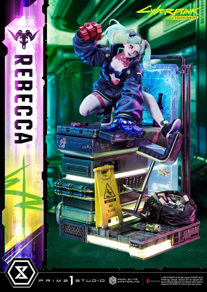 Cyberpunk: Edgerunners statuette Real Elite Masterline Series 1/4 Rebecca 54 cm
