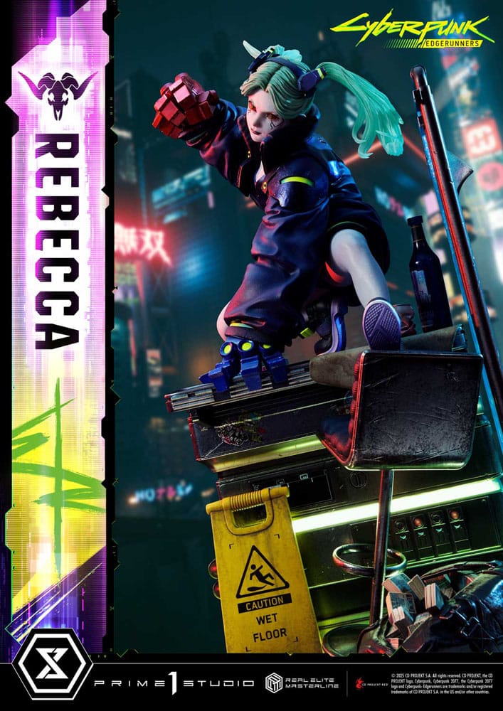Cyberpunk: Edgerunners statuette Real Elite Masterline Series 1/4 Rebecca 54 cm