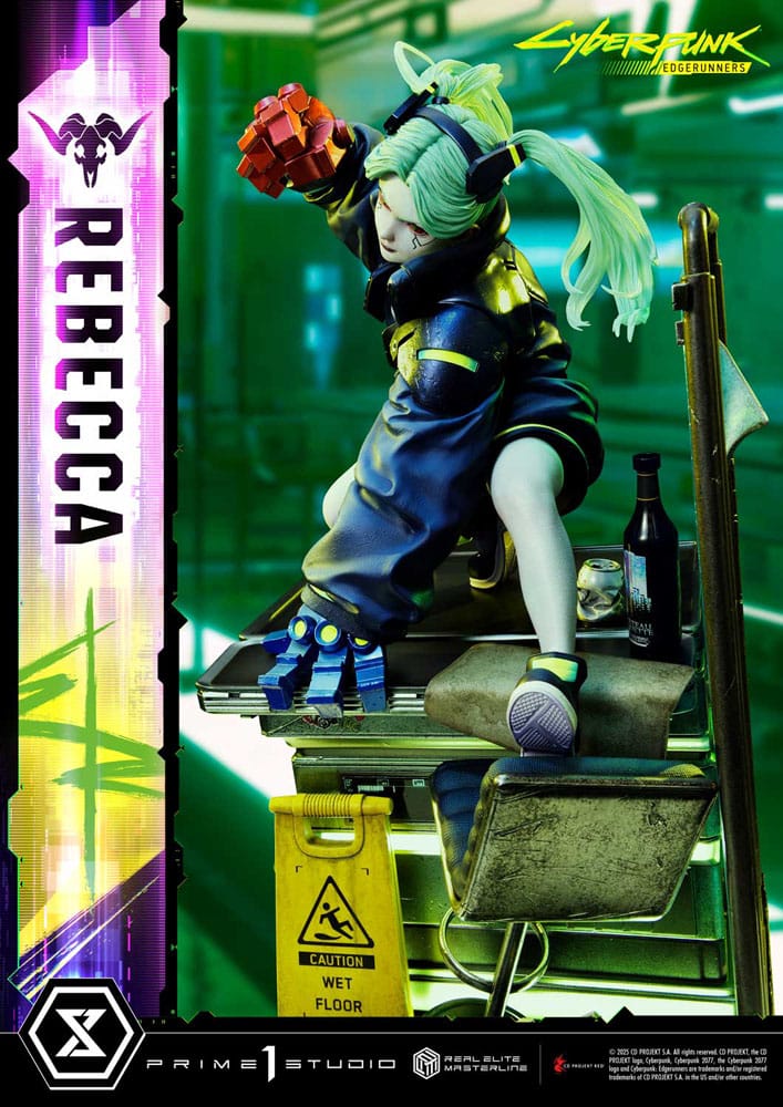 Cyberpunk: Edgerunners statuette Real Elite Masterline Series 1/4 Rebecca 54 cm