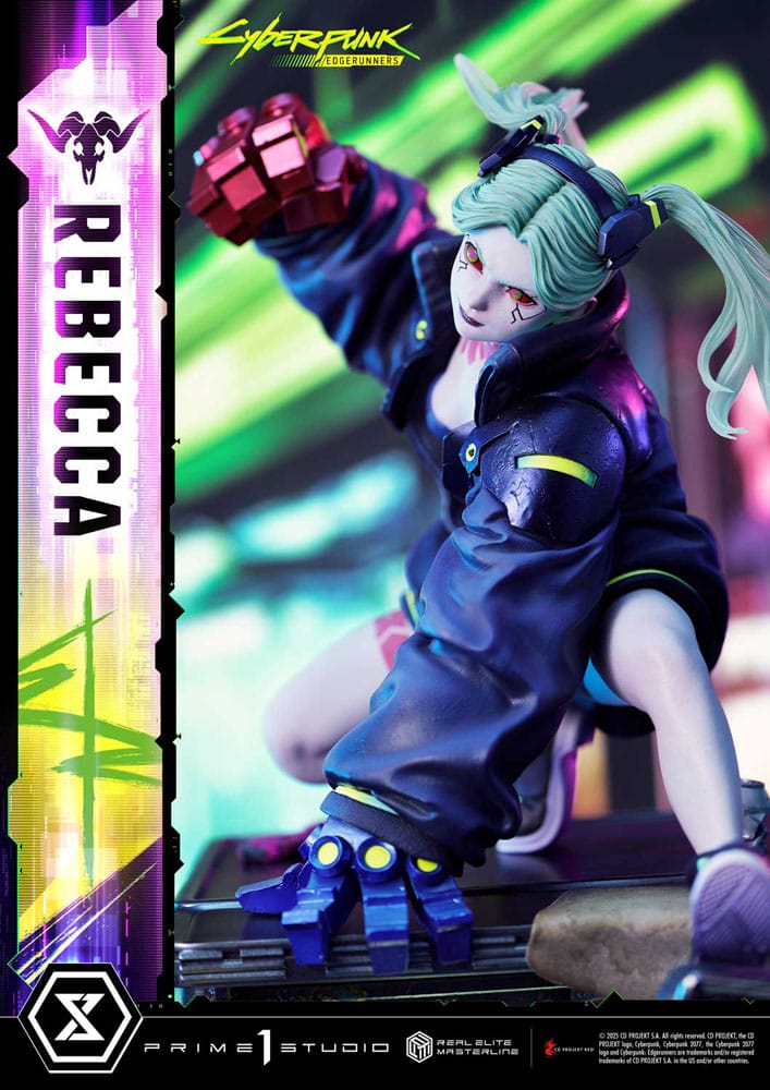 Cyberpunk: Edgerunners statuette Real Elite Masterline Series 1/4 Rebecca 54 cm