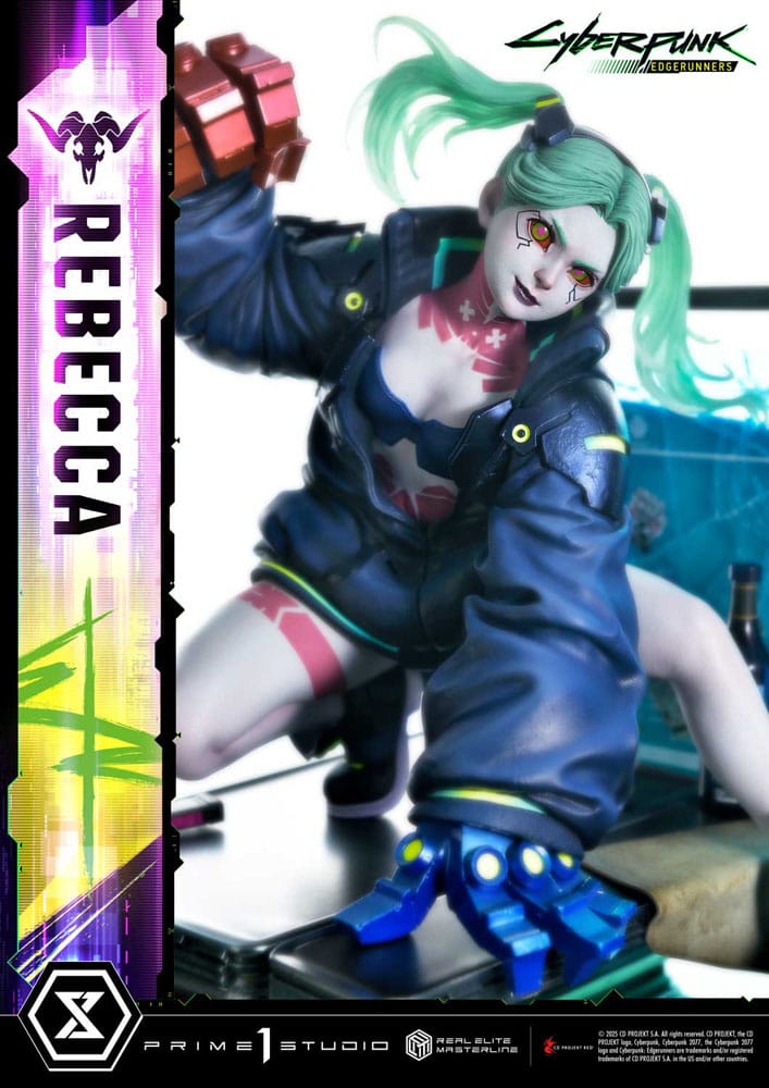 Cyberpunk: Edgerunners statuette Real Elite Masterline Series 1/4 Rebecca 54 cm