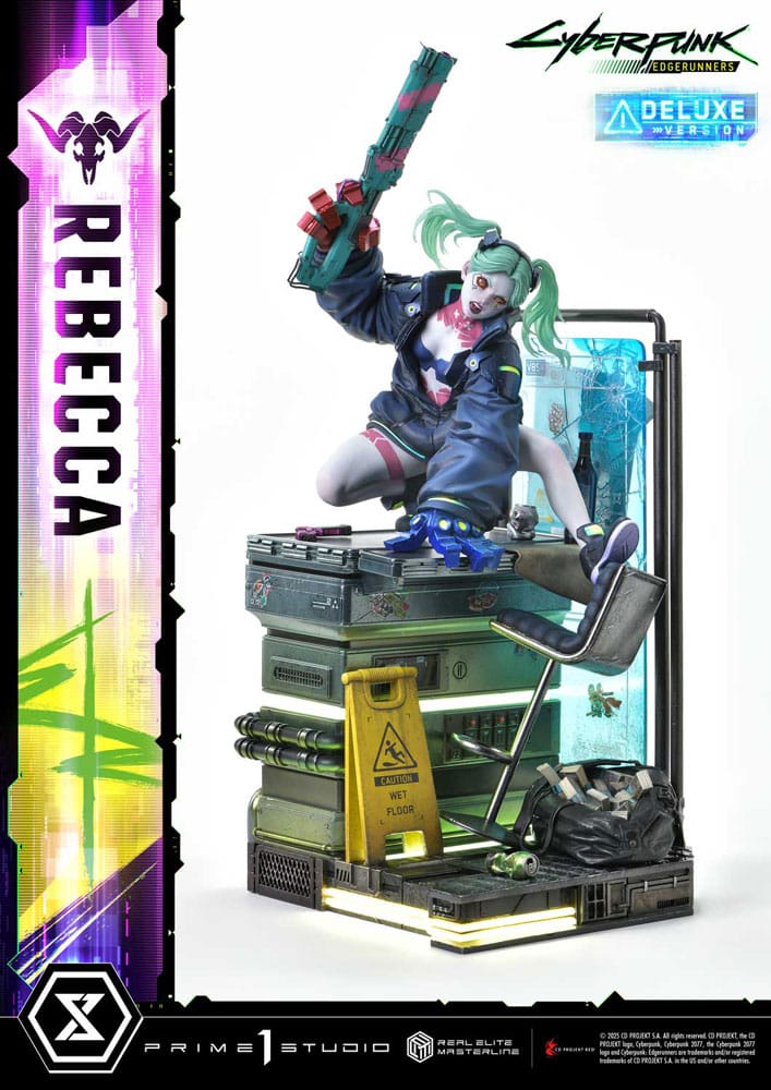 Cyberpunk: Edgerunners statuette Real Elite Masterline Series 1/4 Rebecca Deluxe Version 54 cm