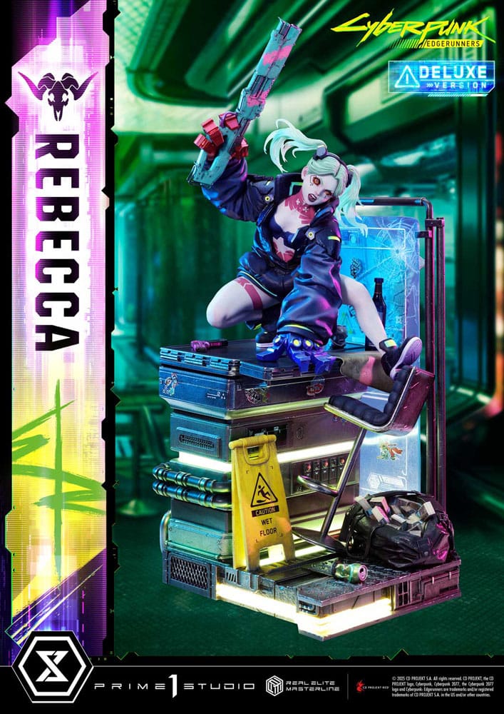 Cyberpunk: Edgerunners statuette Real Elite Masterline Series 1/4 Rebecca Deluxe Version 54 cm