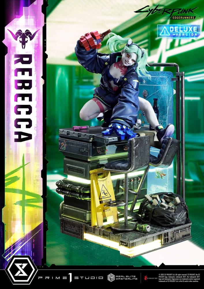 Cyberpunk: Edgerunners statuette Real Elite Masterline Series 1/4 Rebecca Deluxe Version 54 cm