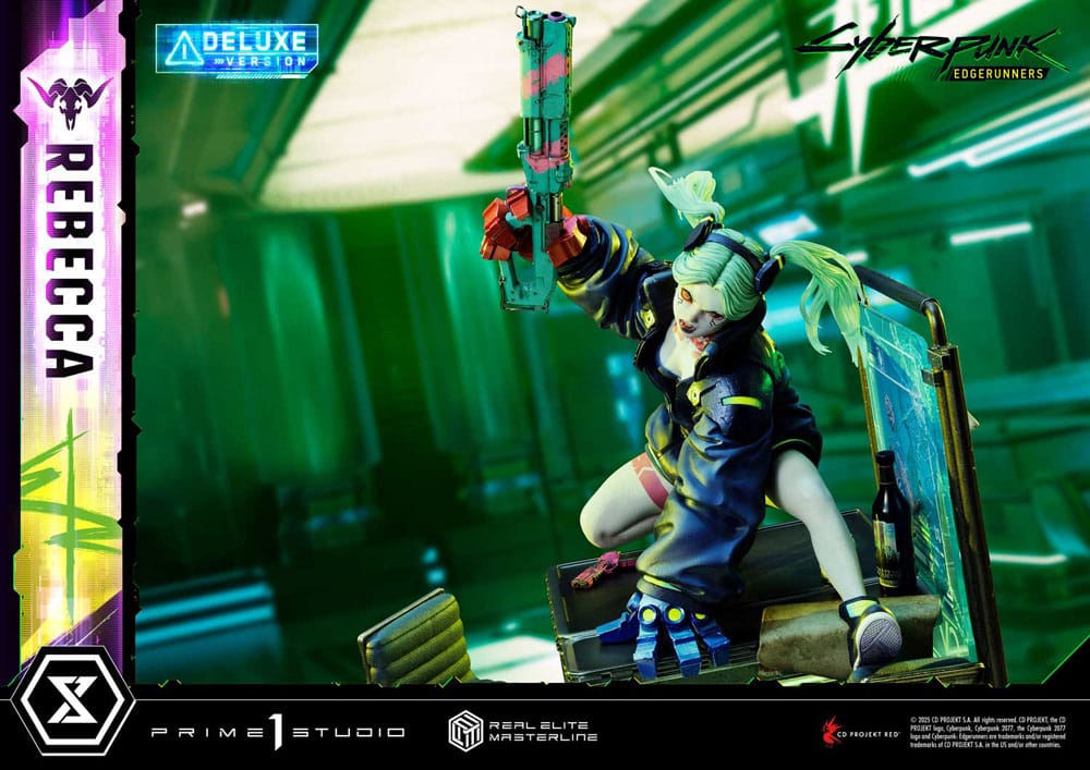 Cyberpunk: Edgerunners statuette Real Elite Masterline Series 1/4 Rebecca Deluxe Version 54 cm