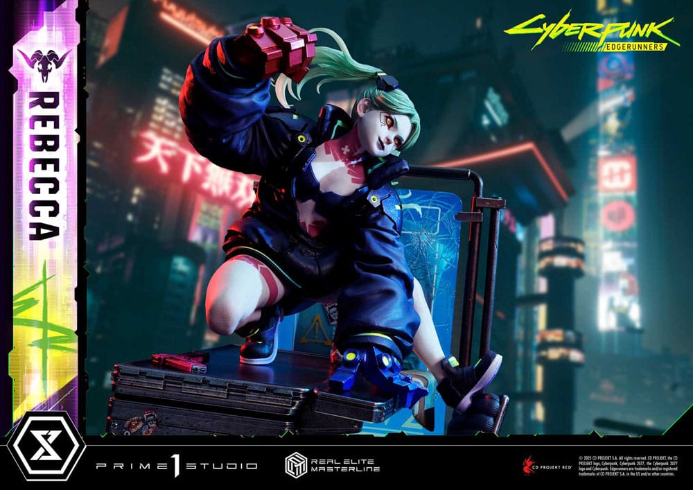 Cyberpunk: Edgerunners statuette Real Elite Masterline Series 1/4 Rebecca Deluxe Version 54 cm